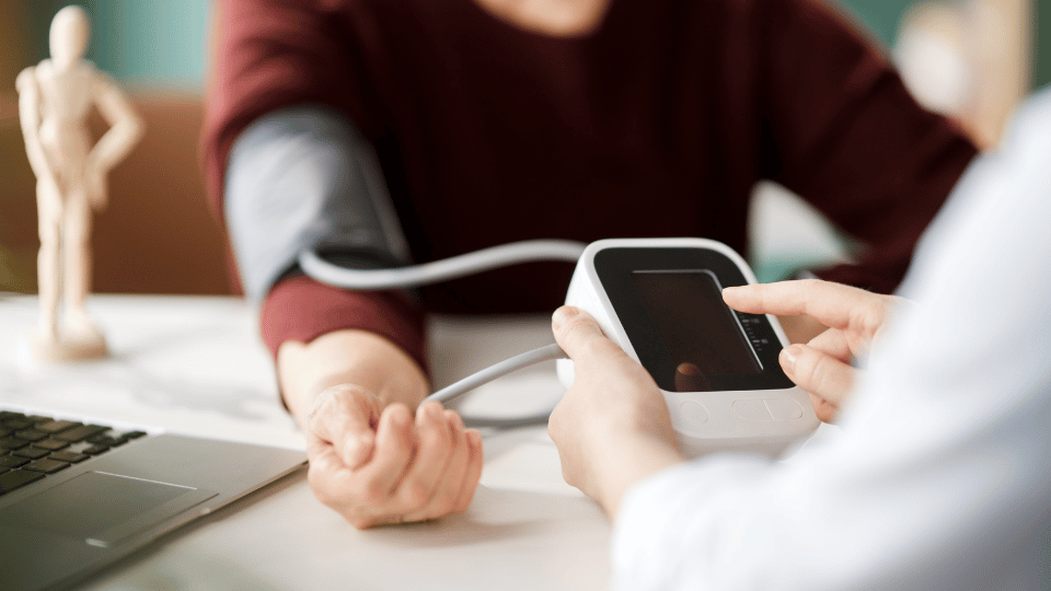 Blood pressure checks at Cinderhill Pharmacy in Nottingham